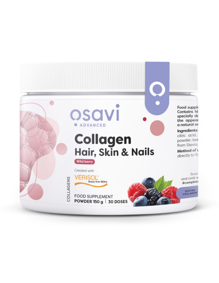 Collagen Peptides (Hair Skin & Nails), Wild Berry - 150g | Osavi