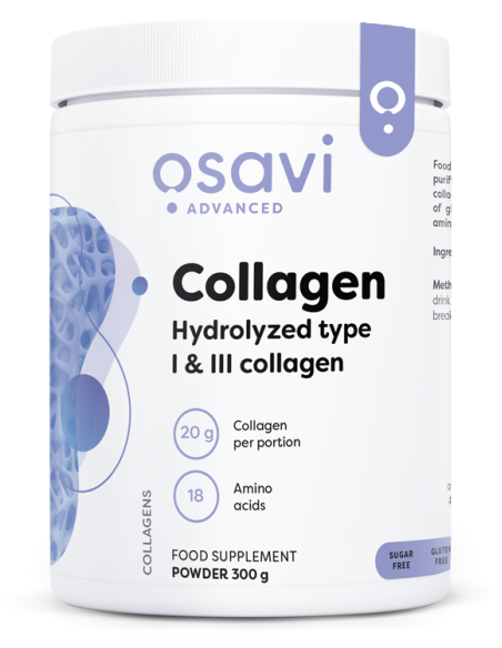 Collagen Peptides - Hydrolyzed Type 1 & 3 - 300g | Osavi