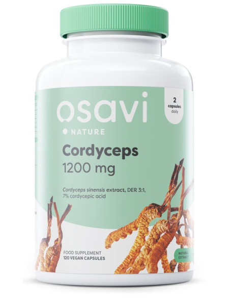 Cordyceps, 1200mg - 120 vegan caps  | Osavi