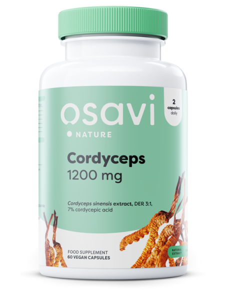 Cordyceps, 1200mg - 60 vegan caps | Osavi