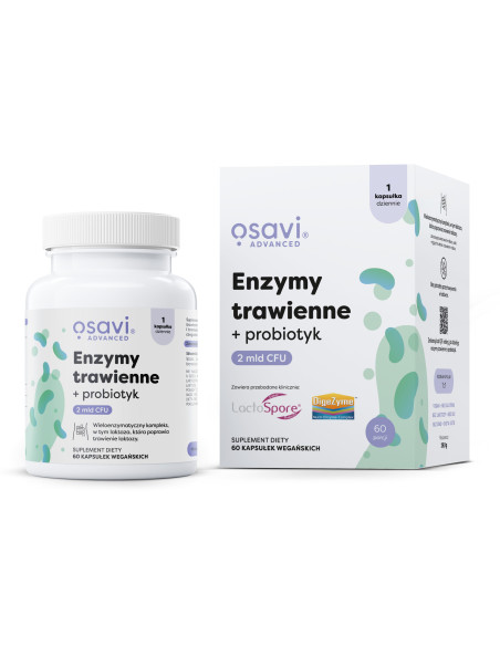 Enzymy trawienne + probiotyk - 60 vegan caps | Osavi
