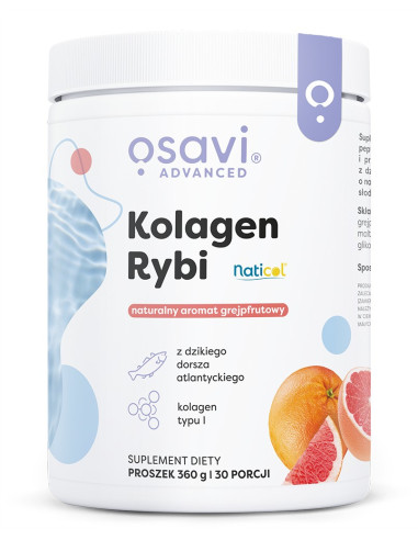 Kolagen Rybi z Dzikiego Dorsza, Grejpfrut -...