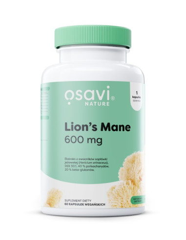 Lion’s Mane (Nature), 600mg - 60 vegan caps |...