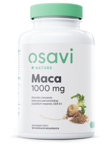Maca (Nature), 1000mg - 120 vegan caps | Osavi