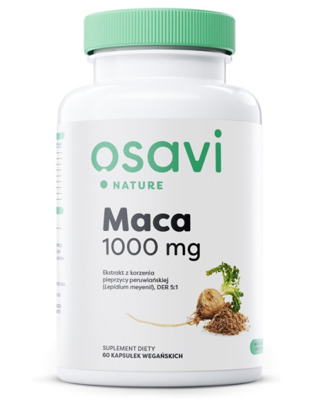 Maca (Nature), 1000mg - 60 vegan caps | Osavi