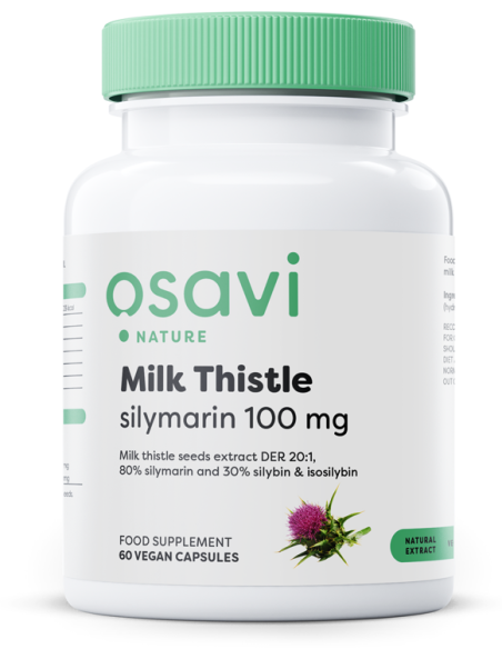 Milk Thistle, Silymarin 100mg - 60 vegan caps  | Osavi