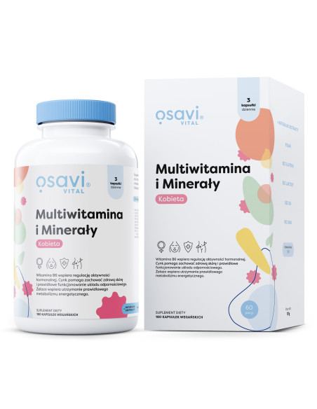 Multiwitamina i Minerały Kobieta - 180 vegan caps | Osavi