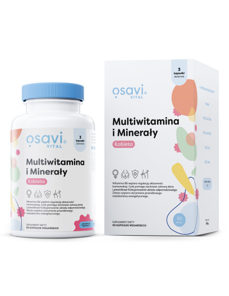 Multiwitamina i Minerały Kobieta - 90 vegan caps | Osavi