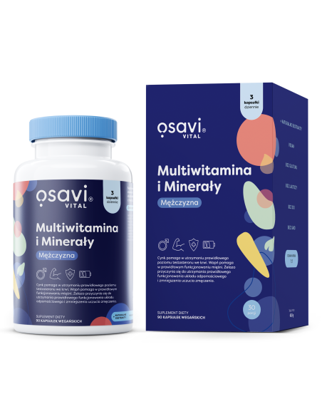 Multiwitamina i Minerały Mężczyzna - 90 vegan caps | Osavi