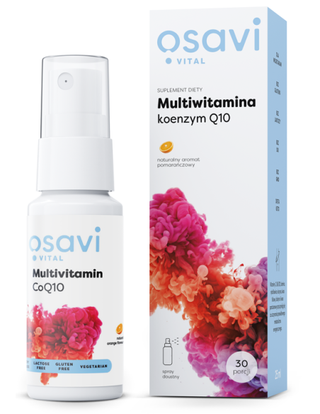 Multiwitamina Koenzym Q10 Spray Doustny, Pomarańcza - 25 ml. | Osavi