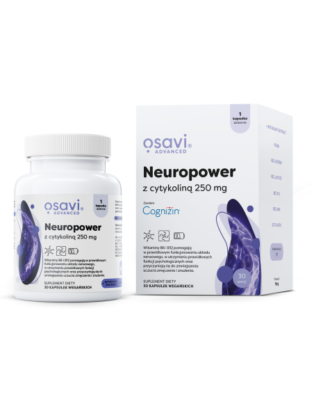 Neuropower z Cytykoliną, 250mg - 30 vegan caps | Osavi
