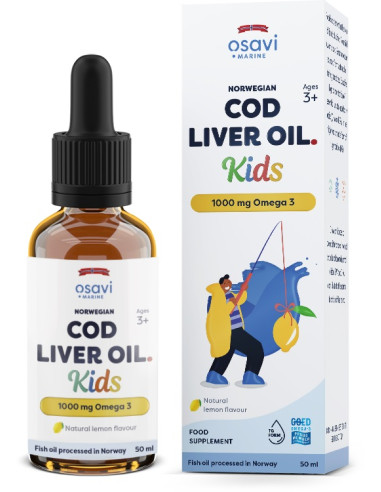 Norwegian Cod Liver Oil Kids, 1000mg Omega 3...