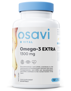 Omega-3 Extra Molecularly Distilled, 1300mg (Lemon) - 60...