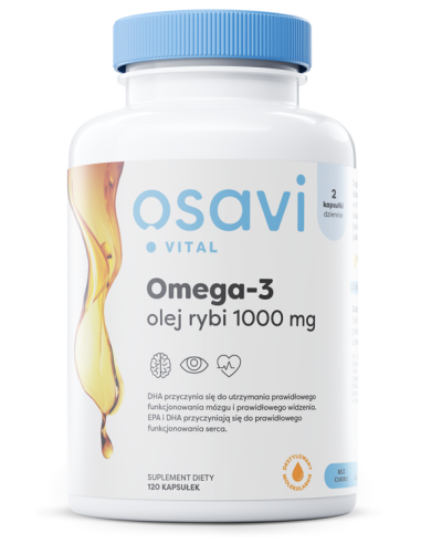 Omega-3 Olej Rybi Molecularly Distilled, 1000mg...