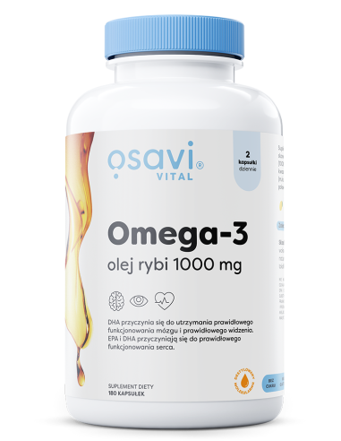 Omega-3 Olej Rybi Molecularly Distilled, 1000mg...