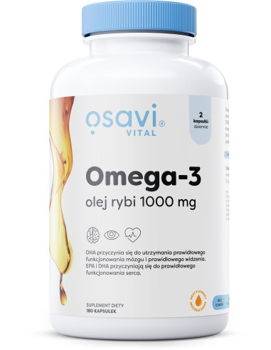 Omega-3 Olej Rybi Molecularly Distilled, 1000mg...