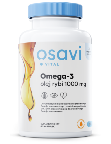 Omega-3 Olej Rybi Molecularly Distilled, 1000mg...