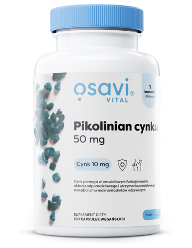 Pikolinian Cynku, 50mg - 120 vegan caps | Osavi