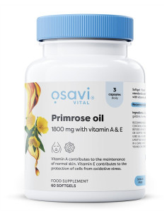 Primrose Oil with Vitamin A & E, 1800mg - 60 softgels |...