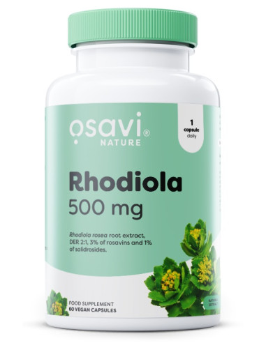 Rhodiola, 500mg - 60 vegan caps | Osavi