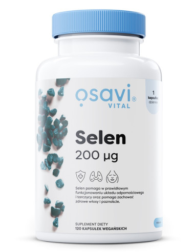 Selen, 200mcg - 120 vegan caps | Osavi