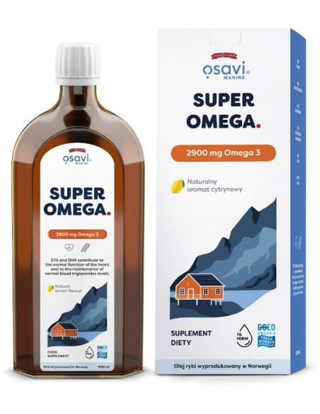 Super Omega (Marine), 2900mg Omega 3 (Cytryna) - 500 ml. | Osavi