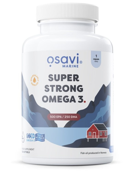 Super Strong Omega 3, 500 EPA / 250 DHA - 120 softgels | Osavi