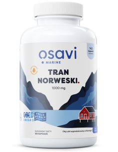 Tran Norweski Kapsułki, 1000mg (Cytryna) - 180 softgels |...