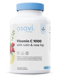 Vitamin C1000 with Rutin & Rose Hip - 120 vegan caps | Osavi