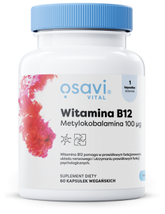 Witamina B12 Metylokobalamina, 100mcg - 60 vegan caps |...