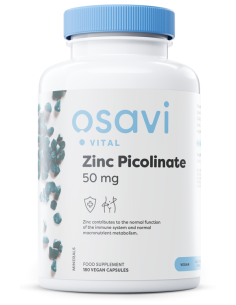Zinc Picolinate, 50mg - 180 vegan caps | Osavi