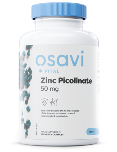 Zinc Picolinate, 50mg - 180 vegan caps | Osavi