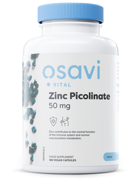 Zinc Picolinate, 50mg - 180 vegan caps | Osavi