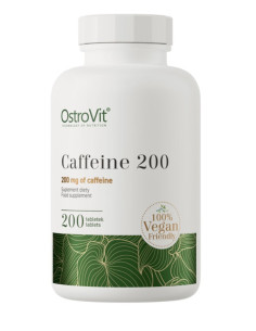 Caffeine 200, 200mg - 200 tablets | OstroVit