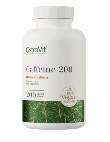Caffeine 200, 200mg - 200 tablets | OstroVit