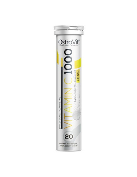 Vitamin C 1000, Lemon - 20 effervescent tabs | OstroVit