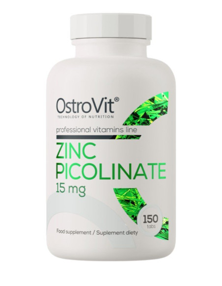 Zinc Picolinate, 15mg - 150 tablets | OstroVit