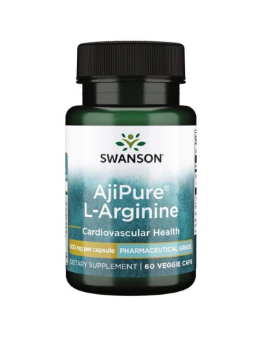 AjiPure L-Arginine, 500mg - 60 vcaps | Swanson