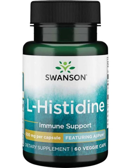 AjiPure L-Histidine, 500mg - 60 vcaps | Swanson