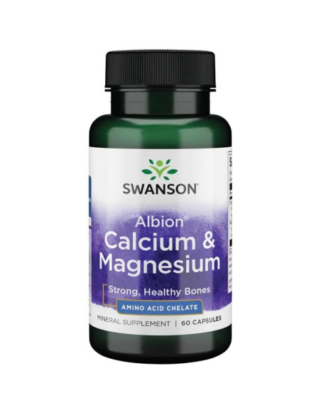 Albion Calcium & Magnesium - 60 caps | Swanson