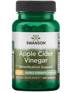 Apple Cider Vinegar, 200mg Double-Strength - 120 tablets...