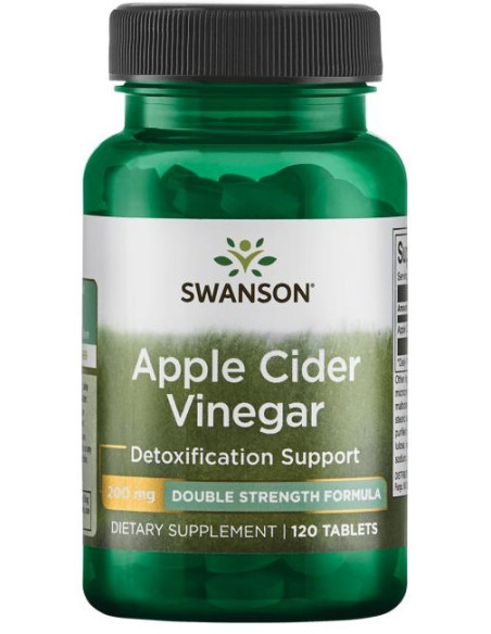 Apple Cider Vinegar, 200mg Double-Strength - 120 tablets | Swanson