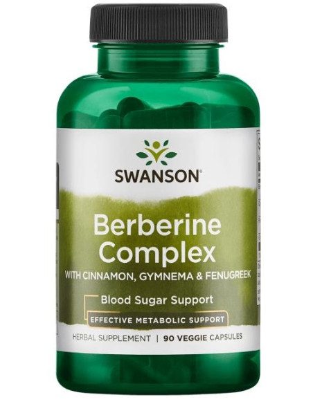 Berberine Complex with Cinnamon, Gymnema & Fenugreek - 90 vcaps | Swanson