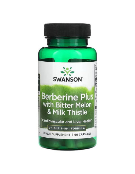 Berberine Plus with Bitter Melon & Milk Thistle - 60 caps | Swanson