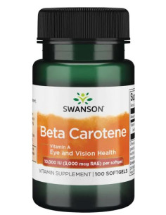 Beta-Carotene (Vitamin A), 10 000 IU - 100 softgels |...
