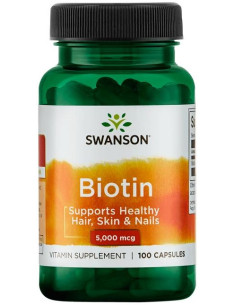 Biotin, 5000mcg - 100 caps | Swanson