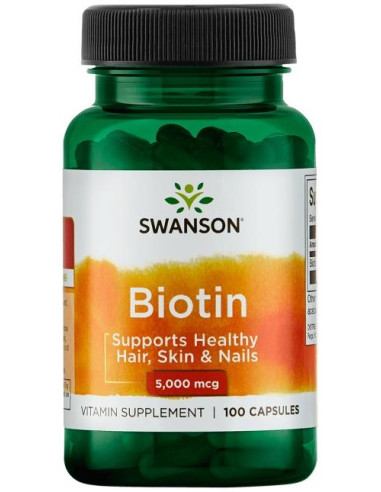 Biotin, 5000mcg - 100 caps | Swanson