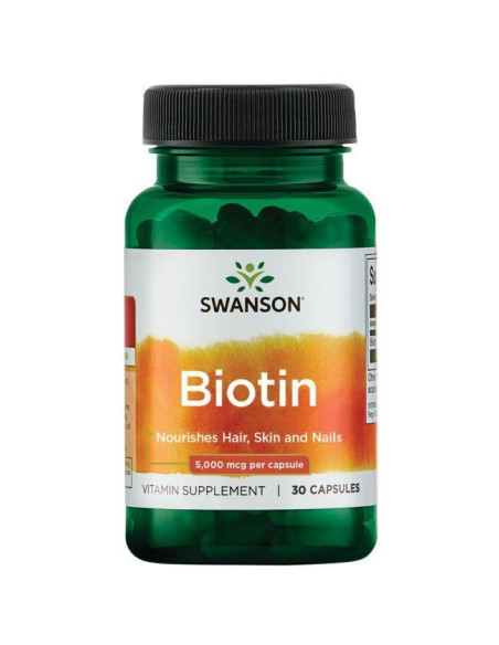 Biotin, 5000mcg - 30 caps | Swanson