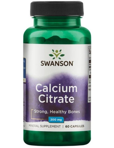 Calcium Citrate, 200mg - 60 caps | Swanson