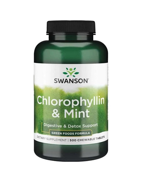 Chlorophyllin & Mint - 500 chewable tablets | Swanson